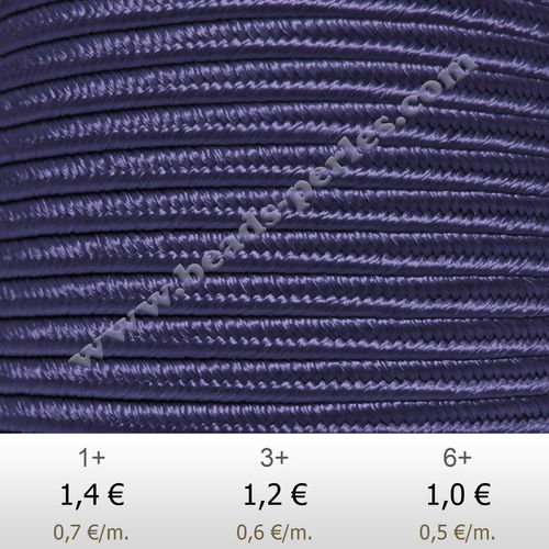 Textil - Soutache-Rayón - 3mm - Cobalt (Cobalto) (2 metros)