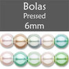 Cristal Checo - Bola - 6mm - Pastel Pearl Mix (25 Uds.)