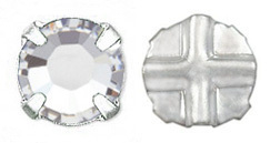 Cristal Checo Engastado - Extra Chaton Roses - ss40 - Crystal & Silver (6 Uds.)