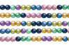 Cristal Checo - Bola - 4mm - Satin Mix (50 Uds.)