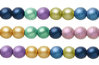Cristal Checo - Bola - 8mm - Satin Mix (25 Uds.)