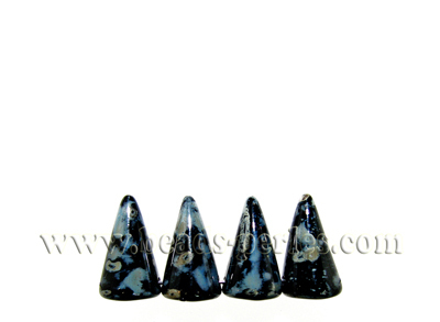 Cristal Checo - Spike - 5x8mm - Jet Picasso (20 Uds.)