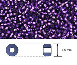 Toho - Rocalla - 15/0 - Silver-Lined Purple (10 gramos)