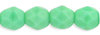 Cristal Checo - Facetada - 3mm - Opaque Green Pea (100 Uds.)