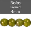 Cristal Checo - Bola - 4mm - MoonDust Yellow Coral (50 Uds.)