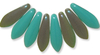 Cristal Checo - Daga - 5/16mm - Opaque Green Turquoise Celsian (25 Uds.)