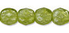 Cristal Checo - Facetada - 4mm - Frosted Snow Olivine (50 Uds.)