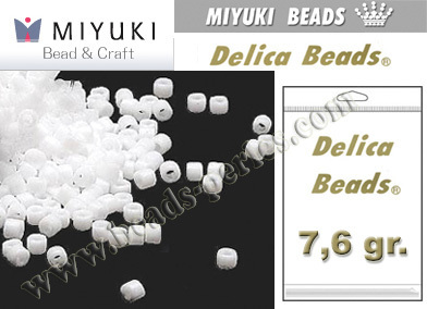DB0200 - Miyuki - Delica - 11/0 - Opaque White (bolsa de 7,6 gr.)