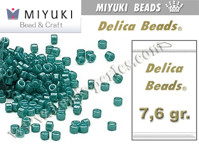 DB0264 - Miyuki - Delica - 11/0 - Opaque Teal Luster (bolsa de 7,6 gr.)