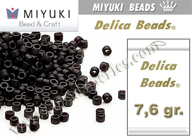 DB0310 - Miyuki - Delica - 11/0 - Matte Black (bolsa de 7,6 gr.)