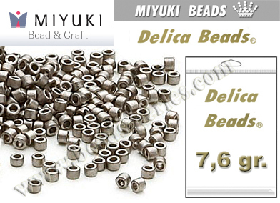 DB0321 - Miyuki - Delica - 11/0 - Matte Metallic Nickel Plated (bolsa de 7,6 gr.)