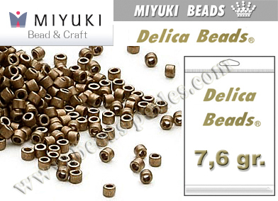 DB0322 - Miyuki - Delica - 11/0 - Matte Metallic Dark Bronze (bolsa de 7,6 gr.)