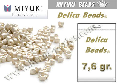 DB0335 - Miyuki - Delica - 11/0 - Matte Metallic Silver (bolsa de 7,6 gr.)