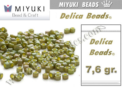 DB0372 - Miyuki - Delica - 11/0 - Matte Light Olive Luster (bolsa de 7,6 gr.)