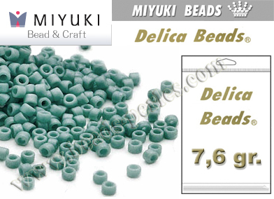 DB0375 - Miyuki - Delica - 11/0 - Matte Turquoise Blue Luster (bolsa de 7,6 gr.)