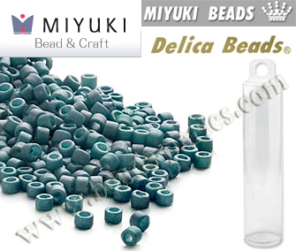 DB0376 - Miyuki - Delica - 11/0 - Matte Steel Blue Luster (tubo de 7,6 gr.)
