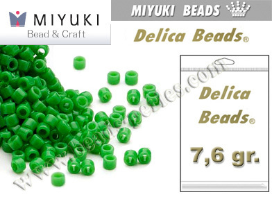 DB0724 - Miyuki - Delica - 11/0 - Opaque Green (bolsa de 7,6 gr.)