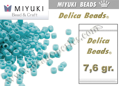 DB0725 - Miyuki - Delica - 11/0 - Opaque Light Blue Turquoise (bolsa de 7,6 gr.)
