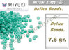DB0729 - Miyuki - Delica - 11/0 - Opaque Light Green Turquoise (bolsa de 7,6 gr.)