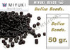 Miyuki - Delica - 11/0 - Matte Black (50 gr.)