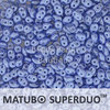 Cristal Checo - Superduo - 2,5x5mm - Pastel Periwinkle (10 gr.)