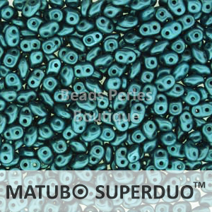 Cristal Checo - Superduo - 2,5x5mm - Pastel Blue Turquoise (10 gr.)