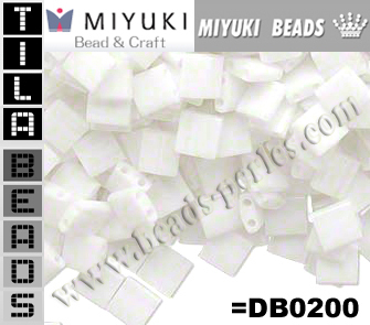 TL00402 - Miyuki - Tila - 5x5mm - Opaque White (10 gramos)