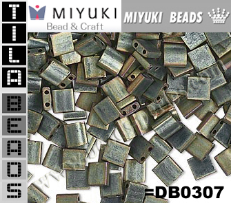 TL02002 - Miyuki - Tila - 5x5mm - Matte Metallic Grey (10 gramos)