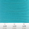 Textil - Soutache-Poliester - 3mm - Blue Turquoise (Azul Turquesa) (2 metros)