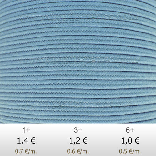 Textil - Soutache-Poliester - 3mm - Placid Blue (Azul Plácido) (2 metros)