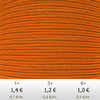 Textil - Soutache-Poliester - 3mm - Rust (Herrumbre) (2 metros)