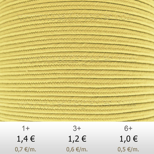 Textil - Soutache-Poliester - 3mm - Vanilla (Vainilla) (2 metros)