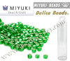 DB0688 - Miyuki - Delica - 11/0 - Silver-Lined Frosted Medium Green (tubo de 7,6 gr.)