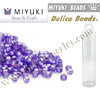 Miyuki - Delica - 11/0 - Silver-Lined Frosted Purple (tubo de 7,6 gr.)