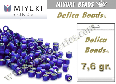 DB0696 - Miyuki - Delica - 11/0 - Silver-Lined Frosted Cobalt (bolsa de 7,6 gr.)