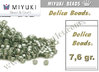 DB0697 - Miyuki - Delica - 11/0 - Silver-Lined Frosted Grey (bolsa de 7,6 gr.)