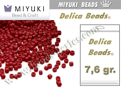 DB0378 - Miyuki - Delica - 11/0 - Matte Brick Red (bolsa de 7,6 gr.)