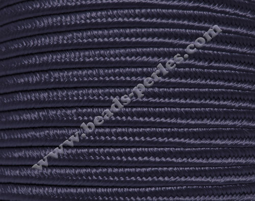 Textil - Soutache-Rayón - 3mm - Navy Blue (Azul Marino) (50 metros)