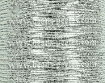 Textil - Soutache Metalizado - 3mm - Color Plata Metalizado (50 metros)