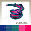 Textil - Shibori Ribbon - Teal & Fuchsia Passion (0,23 metros)