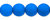 Cristal Checo - Bola - 4mm - Matte Smurfs Blue Intense (50 Uds.)