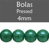 Cristal Checo - Bola - 4mm - Marbled Green (50 Uds.)