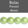 Cristal Checo - Bola - 4mm - Opaque Luster Prairie Green (50 Uds.)
