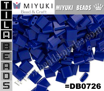 TL00414 - Miyuki - Tila - 5x5mm - Opaque Cobalt (10 gramos)