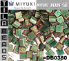 TL02035 - Miyuki - Tila - 5x5mm - Matte Metallic Khaki Iris (10 gramos)