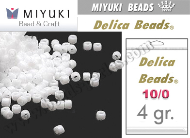DBM0200 - Miyuki - Delica - 10/0 - Opaque White (4 gramos)