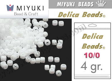 DBM0351 - Miyuki - Delica - 10/0 - Matte White (4 gramos)