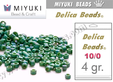 DBM0373 - Miyuki - Delica - 10/0 - Matte Sage Green Luster (4 gramos)