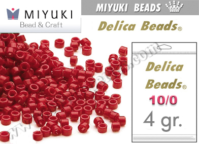 DBM0723 - Miyuki - Delica - 10/0 - Opaque Red (4 gramos)