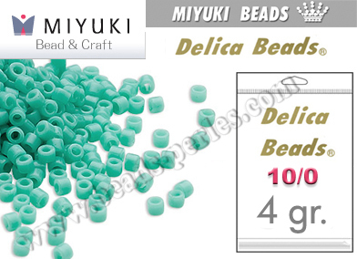 DBM0729 - Miyuki - Delica - 10/0 - Opaque Light Green Turquoise (4 gramos)